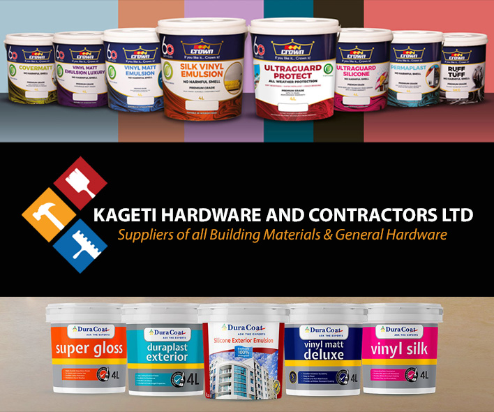 Buy your paint from Kageti Hardware in Nairobi
