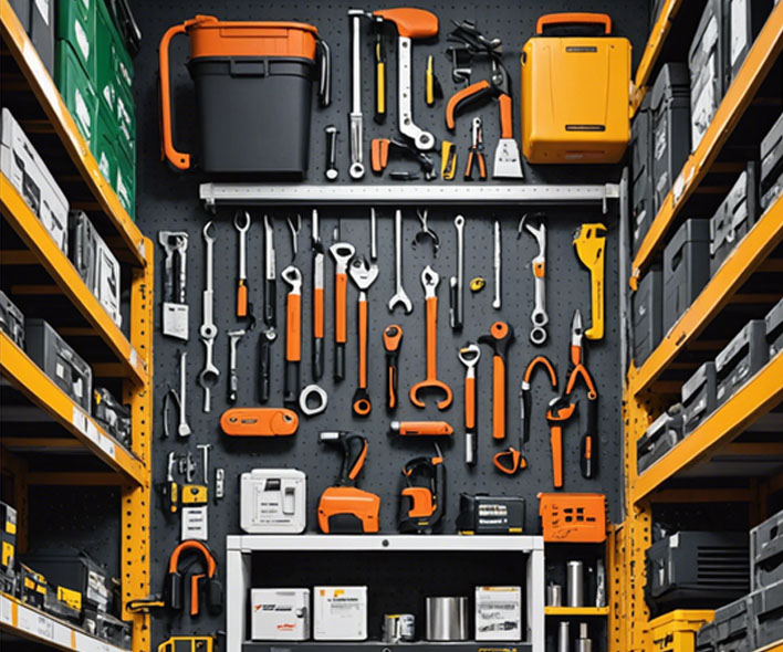 Tools available at Kageti Hardware in Nairobi